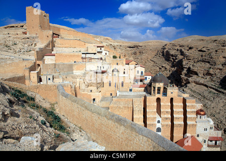 Griechische orthodoxe Kloster St. Saba, Mar Saba, Israel Stockfoto