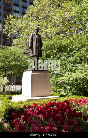 Roscoe Volunteers Statue, Madison Square Garden, New York Stockfoto