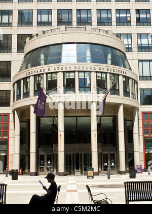 Eingang, Stern Business School der New York University, New York Stockfoto