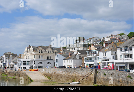 Das Wandteil Hafen der Hafen und die Fischerei Dorf von St. Mawes, Cornwall Stockfoto