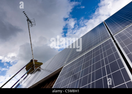 UK-Solaranlage Stockfoto