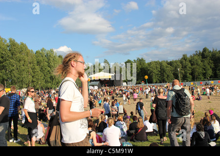 Ilosaari Rock Festival, Joensuu, Finnland Stockfoto