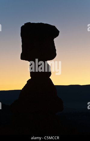 Thors Hammer im Morgengrauen, Amphitheater, Bryce-Canyon-Nationalpark, Utah, USA Stockfoto
