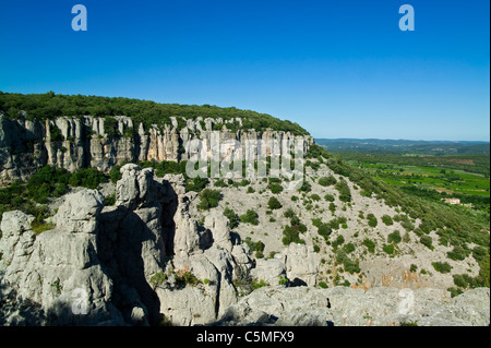 Der Grat des Coutach, Corconne, Herault, Languedoc-Roussillon, Frankreich Stockfoto