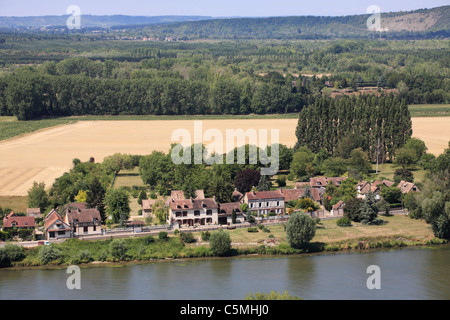 Port-Morin auf dem Fluss Seine, Normandie, Frankreich Stockfoto