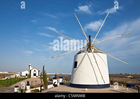 Alte Windmühle in Castro Marim, Algarve, Porugal Stockfoto