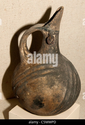 Kleinen Schnabel spritzte Krug Frühbronzezeit 3. Jahrtausend v. Chr. Antalya Bolgesi Region Türkei türkische Keramik Stockfoto