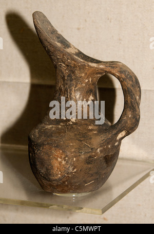 Kleinen Schnabel spritzte Krug Frühbronzezeit 3. Jahrtausend v. Chr. Antalya Bolgesi Region Türkei türkische Keramik Stockfoto