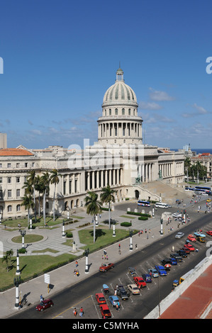 Havanna. Kuba. El Capitolio / Capitol Building. Stockfoto