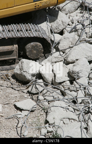 Schutt auf Bau Baustelle Stockfoto