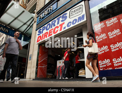 Ein Sport-Direct.com speichern auf Oxford Straße, London, England, Vereinigtes Königreich Stockfoto