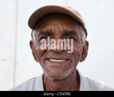 Kuba, Trinidad. Afro-kubanische man. Stockfoto