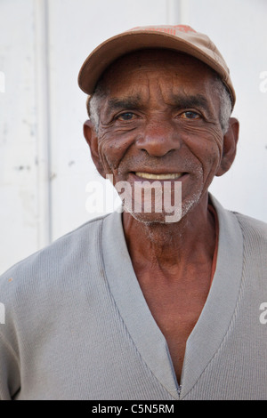 Kuba, Trinidad. Afro-kubanische man. Stockfoto