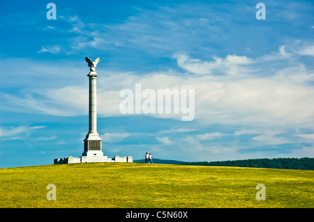 Excelsior The State of New York in Gedenken an die Leistungen seiner Offiziere und Soldaten in der Schlacht von Antietam, USA Stockfoto