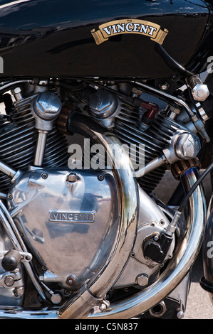 Oldtimer Motorrad HRD Vincent Serie C Black Shadow. Klassische britische Fahrrad Stockfoto