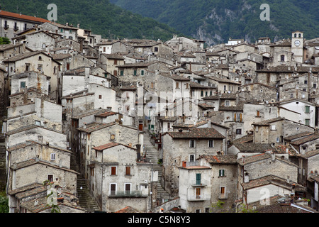 Scanno, Abruzzen, Italien. Stockfoto