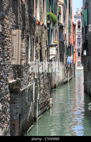 Kanal "Rio de San Cassian" in Venedig, Italien Stockfoto