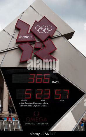 Countdown für die Olympischen Spiele 2012 in London Stockfoto