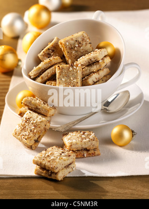 Yogi Tee Cookie Würfel Stockfoto