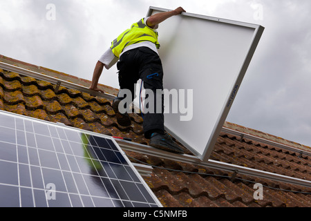 UK-Solaranlage Stockfoto