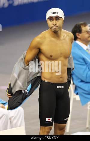 Japanische Schwimmer Kosuke Kitajima (JPN) für 14. FINA Weltmeisterschaften Shanghai 2011 durchführen. Stockfoto