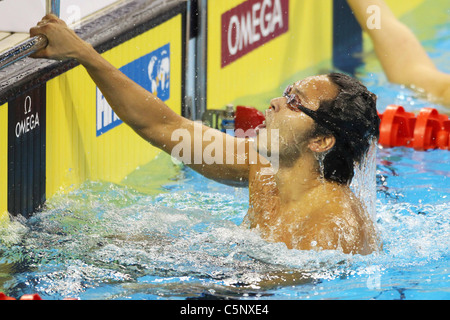 Japanische Schwimmer Kosuke Kitajima (JPN) für 14. FINA Weltmeisterschaften Shanghai 2011 durchführen. Stockfoto