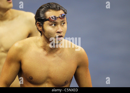 Japanische Schwimmer Kosuke Kitajima (JPN) für 14. FINA Weltmeisterschaften Shanghai 2011 durchführen. Stockfoto