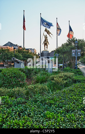Joan of Arc Statue gegeben, die Stadt New Orleans von den Franzosen. Stockfoto