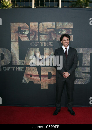 JAMES FRANCO RISE OF THE PLANET OF THE APES. LOS ANGELES PREMIERE HOLLYWOOD LOS ANGELES Kalifornien USA 28. Juli 2011 Stockfoto