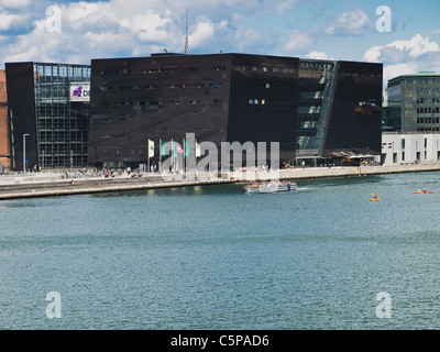 Königliche Bibliothek, Schwarzer Diamant, Kopenhagen | Die königliche Bibliothek, Black Diamond, Gebäude, Copenhagen Stockfoto