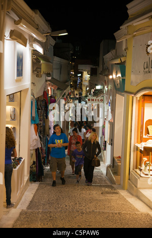 Thira, Santorini, griechische Insel, Griechenland, legendären Reisen Reiseziel weiß gewaschen Gebäude Caldera Kykladen Stockfoto