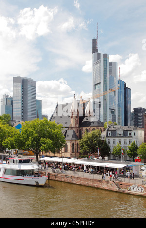 Skyline von Frankfurt Am Main Stockfoto