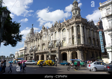 Das große Theater von Havanna (Gran Teatro De La Habana), Palacio del Centro Gallego, Havanna, Kuba Stockfoto