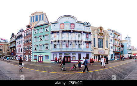 Wilde Westfassade des Bally es Casino Glücksspiel spielen in Atlantic City, NJ-New-Jersey auf der Ocean Beach Boardwalk. Stockfoto