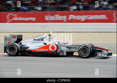 Jenson Button (GBR), McLaren-Mercedes in der deutschen Formel 1 Grand Prix am Nürburgring Stockfoto