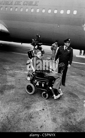 Stephen Hawking auf der Antarktis 1997 Stockfoto