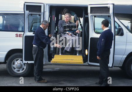 Stephen Hawking auf der Antarktis 1997 Stockfoto