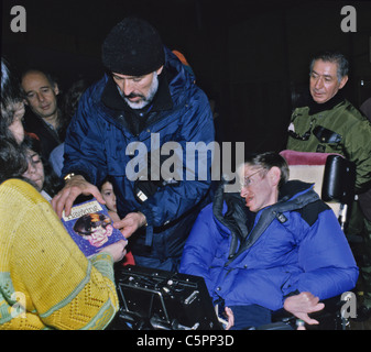 Stephen Hawking auf der Antarktis 1997 Stockfoto