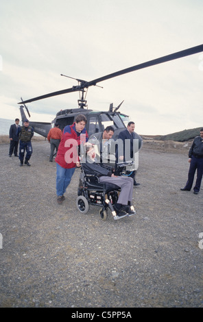 Stephen Hawking auf der Antarktis 1997 Stockfoto