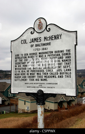 Colonel JAMES McHENRY von BALTIMORE. McHenry war ein Arzt, der Unterzeichner der Verfassung von Maryland und Kriegsminister. Stockfoto