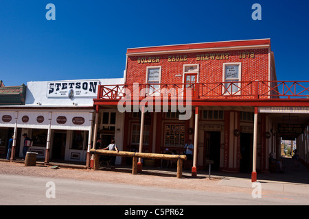 Goldener Adler Brauerei, Allen Street, Tombstone, Arizona, Vereinigte Staaten von Amerika Stockfoto