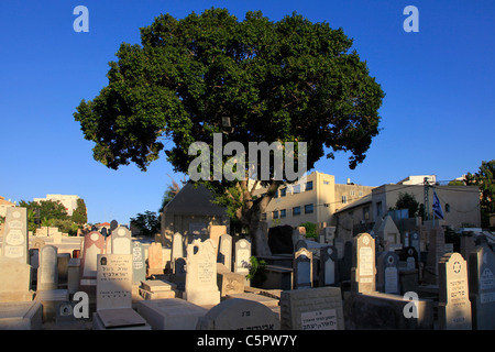 Grabstein in Trumpeldor Friedhof, wo viele der zionistischen Staats & bekannte israelische Künstler sind, begraben Tel Aviv Israel Stockfoto