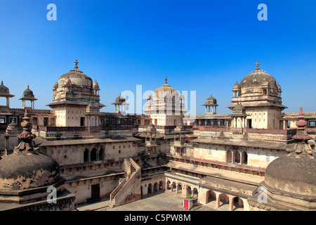 Jehangir Mahal Palace, Orcha, Madhya Pradesh, Indien Stockfoto