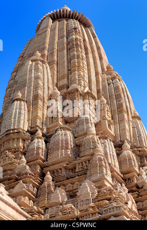 Jain-Tempel (10.-11. Jahrhundert), östliche Gruppe, UNESCO-Weltkulturerbe, Khajuraho, Indien Stockfoto