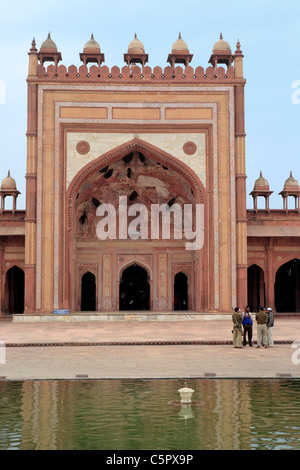 Jami Masjid Moschee (1571), Fatehpur Sikri, Indien Stockfoto