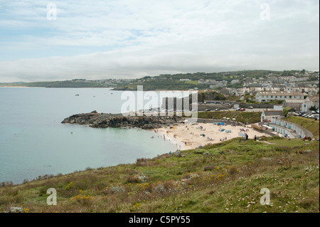 Porthgwidden Strand in St. Ives, Cornwall. Stockfoto