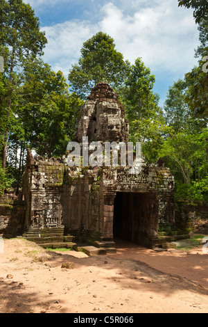 Eingangstor zum Ta Som für König Jayavarman VII., Angkor Wat Komplex am Ende des 12. Jahrhunderts gebaut. Stockfoto