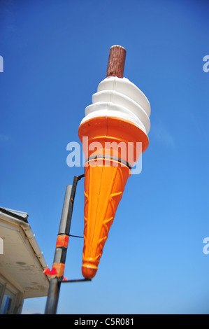 Eiscreme-Kegel - Margate Beach Stockfoto