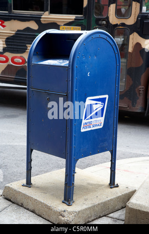 United States Postal Service Postfach auf Straße Nashville Tennessee USA Stockfoto