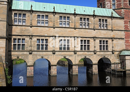 Frederiksborg Palast (1602-1620, Architekten Hans und Lorents van Steenwinckel), Hillerod, in der Nähe von Kopenhagen, Dänemark Stockfoto